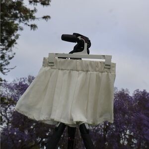 Brandy Melville White Mini Skirt Y2K